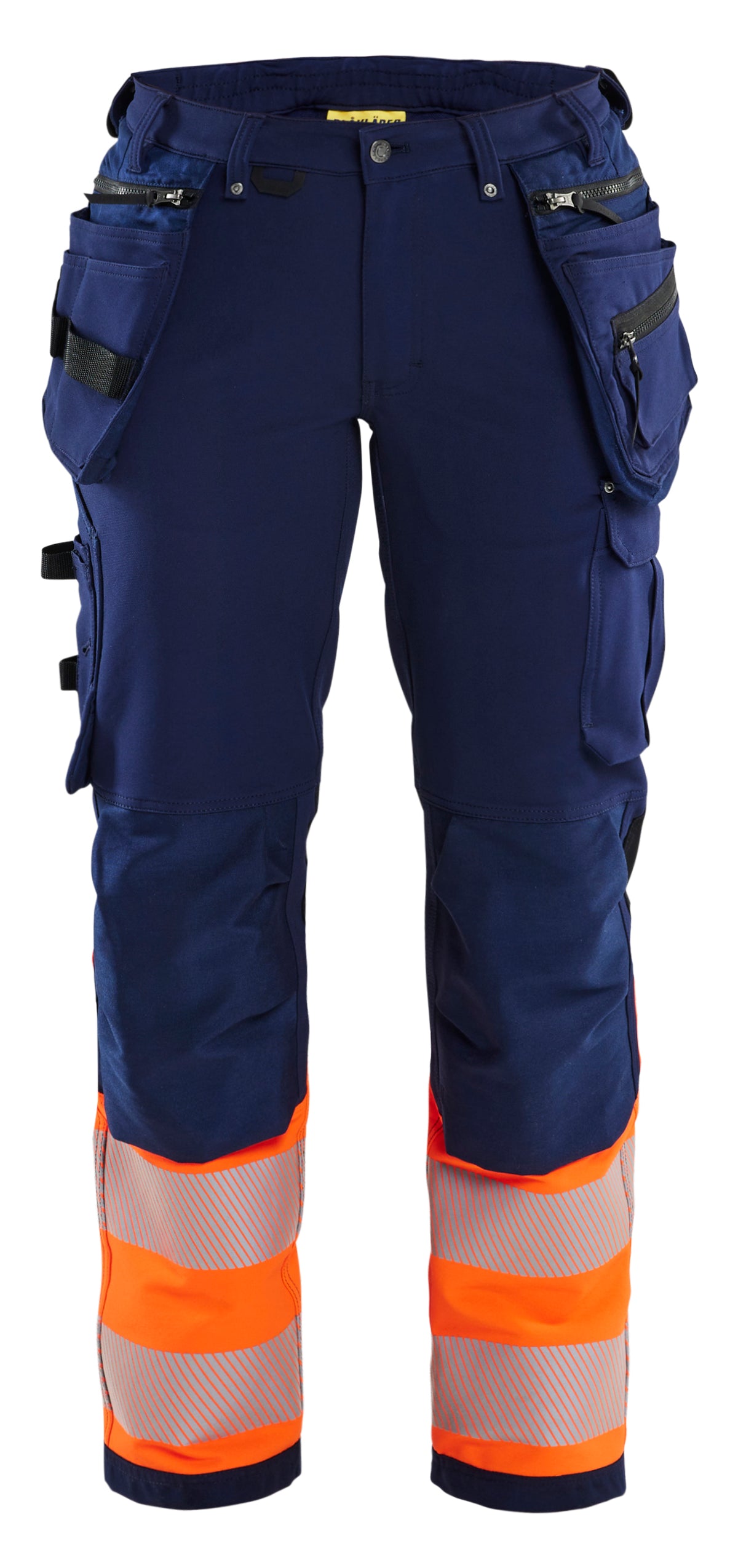 High-Visibility Werkbroek Dames 7193 - Marineblauw/Oranje
