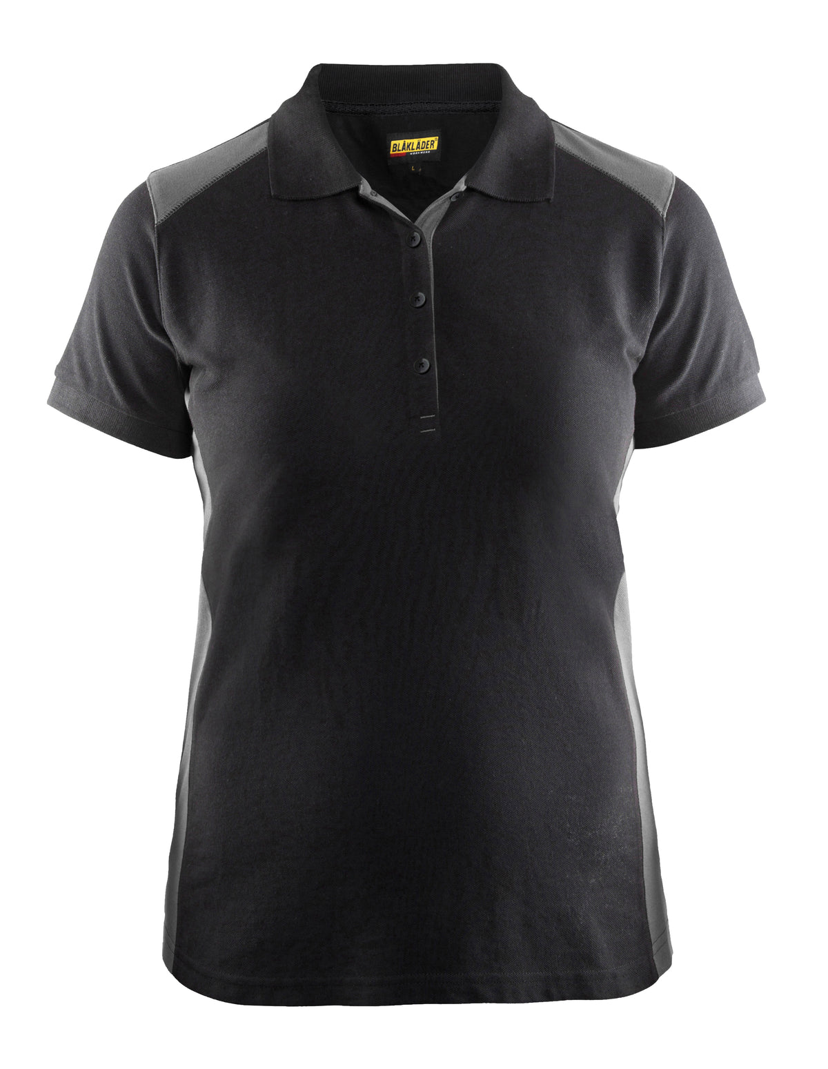 Poloshirt Dames 3390 - Zwart/Grijs