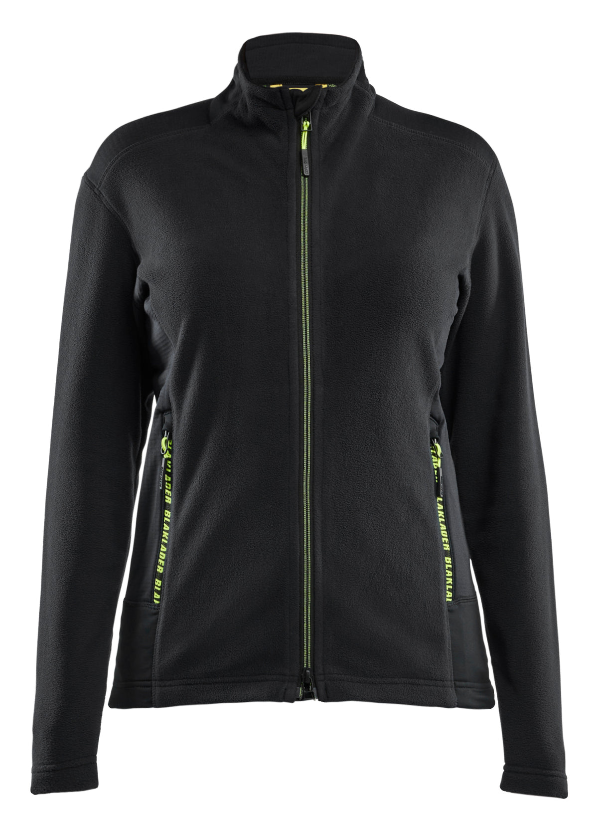 Microfleecevest Dames 4766 - Zwart/High Vis Geel