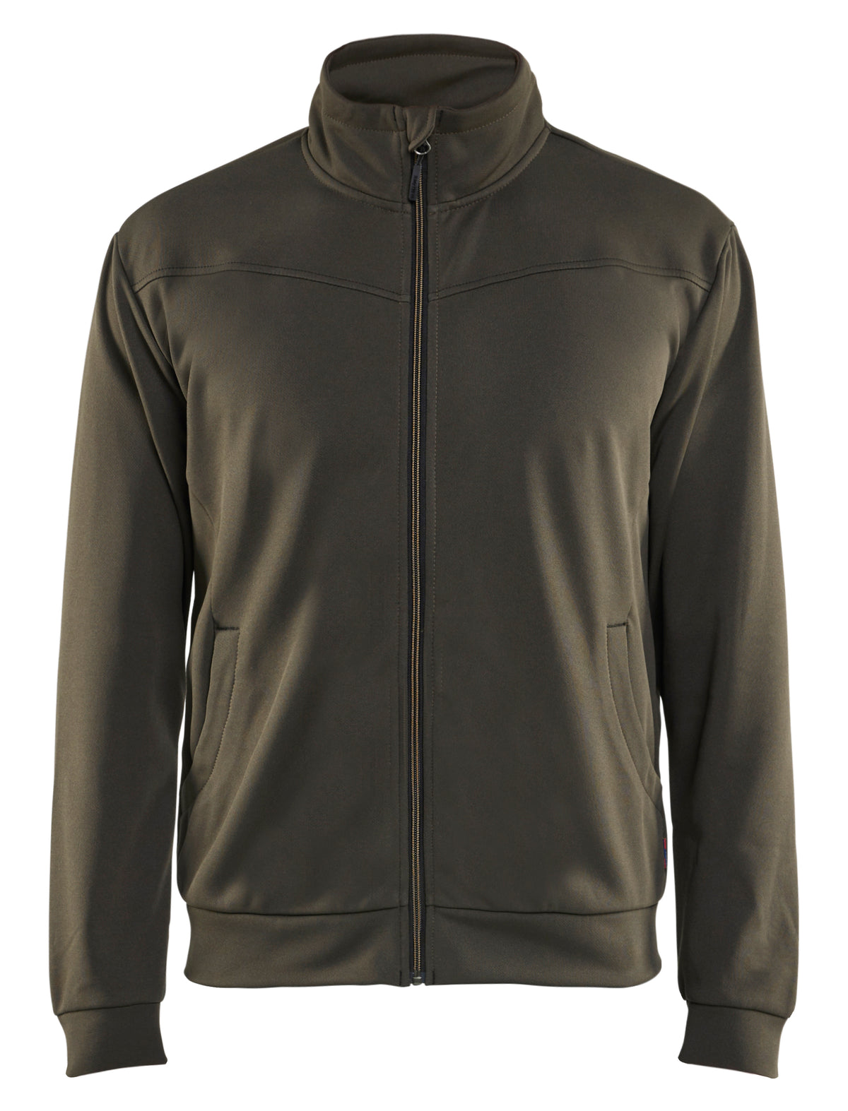 Sweatshirt met rits 3362 - groen/zwart