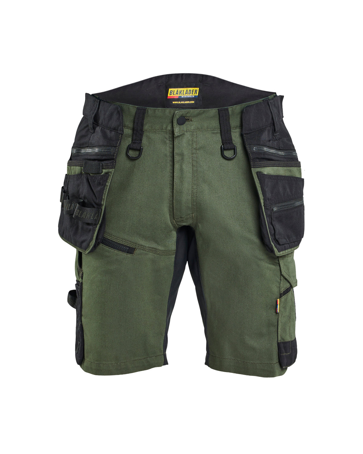 Werkshort STRIKER 1972 - Donker herfstgroen/Zwart