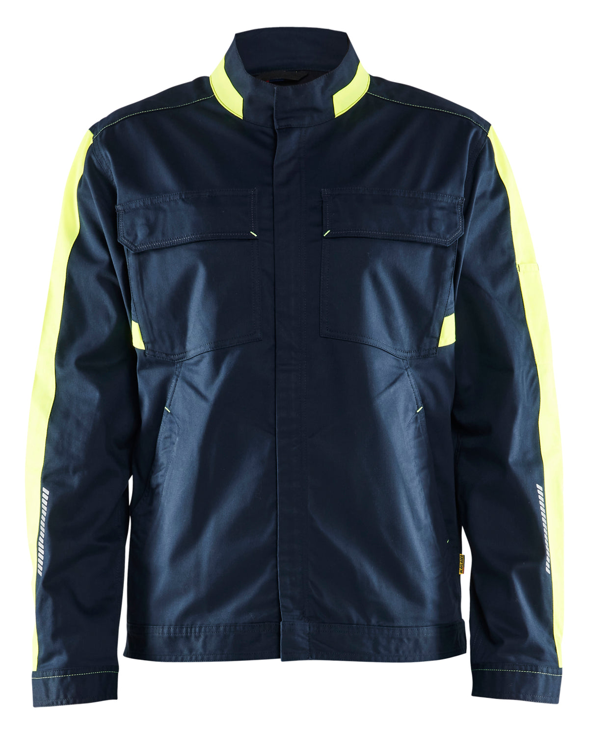 Industriejack Industrie 4444 - Donker marineblauw/High Vis Geel