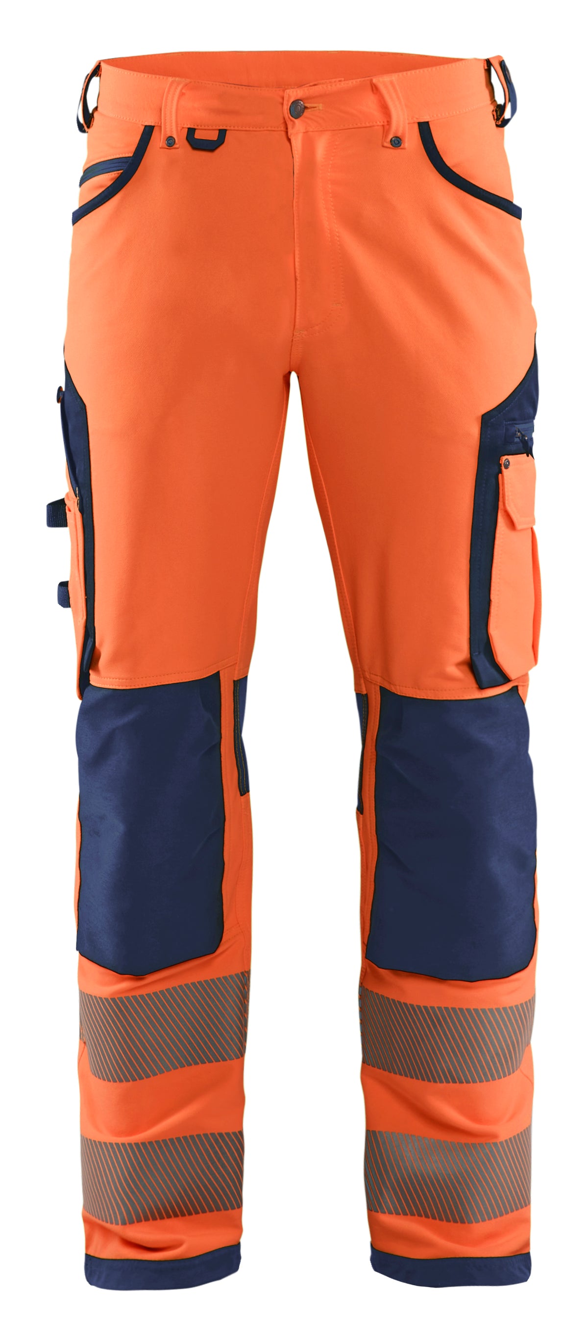Werkbroek High-Visibility 1197 - High Vis Oranje/Marineblauw
