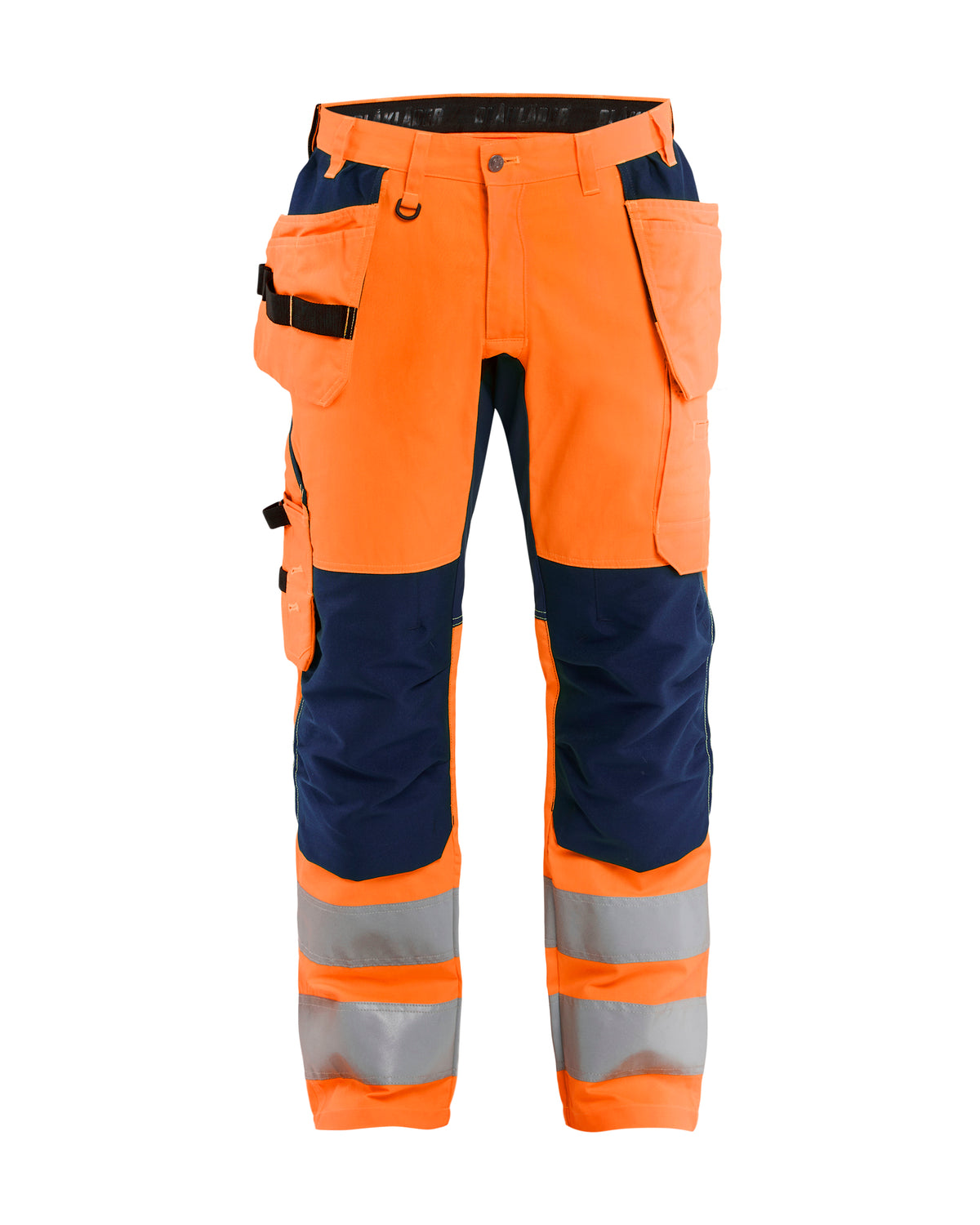 Werkbroek High-Visibility 1552 - High Vis Oranje/Marineblauw