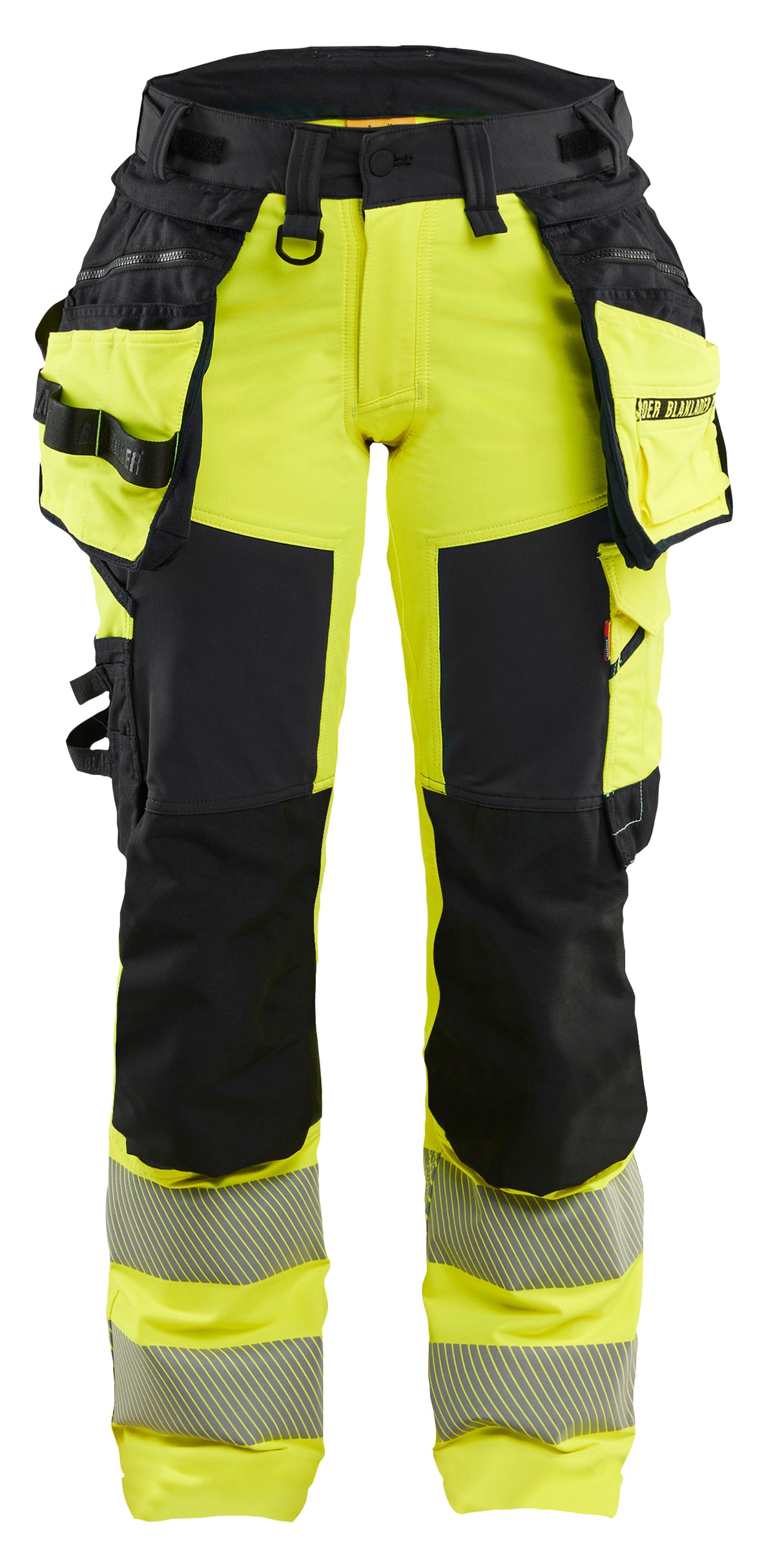 Werkbroek High-Visibility Dames 7022 - High Vis Geel/Zwart