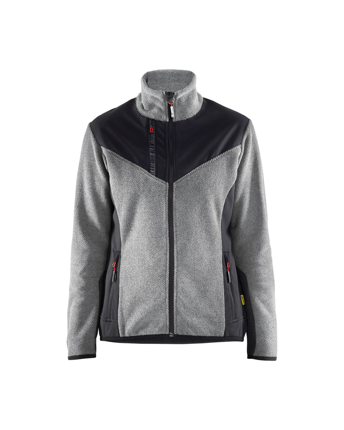 Gebreid Vest Dames 5943 - Grijs mêlee/Zwart
