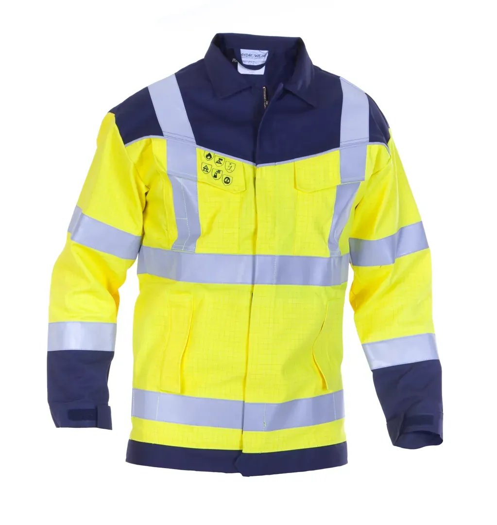 Hydrowear Hydrowear MOSKOU Jack Multinorm FR/AS marineblauw Dark Slate Gray Fluor Geel - Marine / S,Fluor Geel - Marine / M,Fluor Geel - Marine / L,Fluor Geel - Marine / XL,Fluor Geel - Marine / XXL,Fluor Geel - Marine / 3XL,Fluor Geel - Marine / 4XL