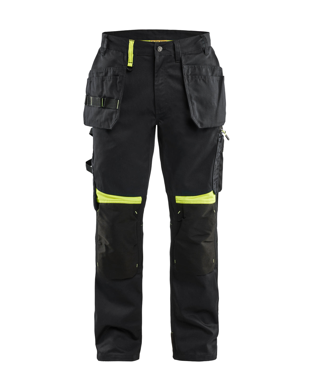 Werkbroek met gereedschapszakken 1555 - Zwart/High Vis Geel
