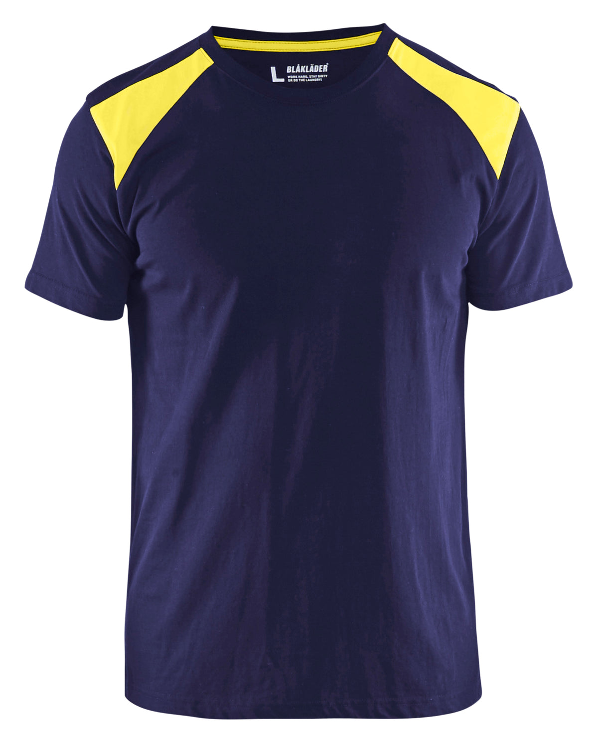 T-shirt Industrie 3379 - Marine/High Vis Geel