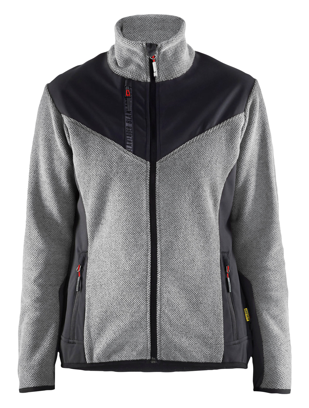 Gebreid Vest Dames 5943 - Grijs mêlee/Zwart