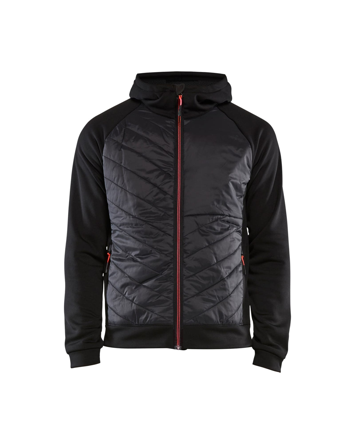 Hooded Hybride Sweatshirt met Rits 3463