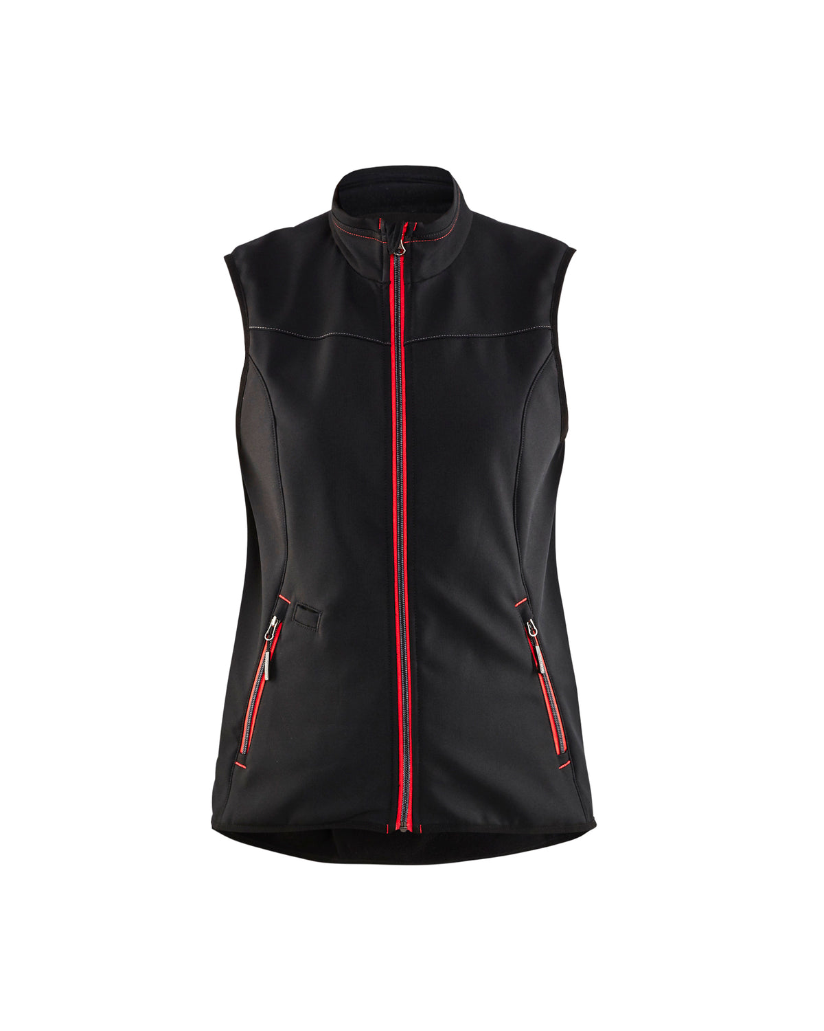 Softshell Bodywarmer Dames 3851 - Zwart/Rood