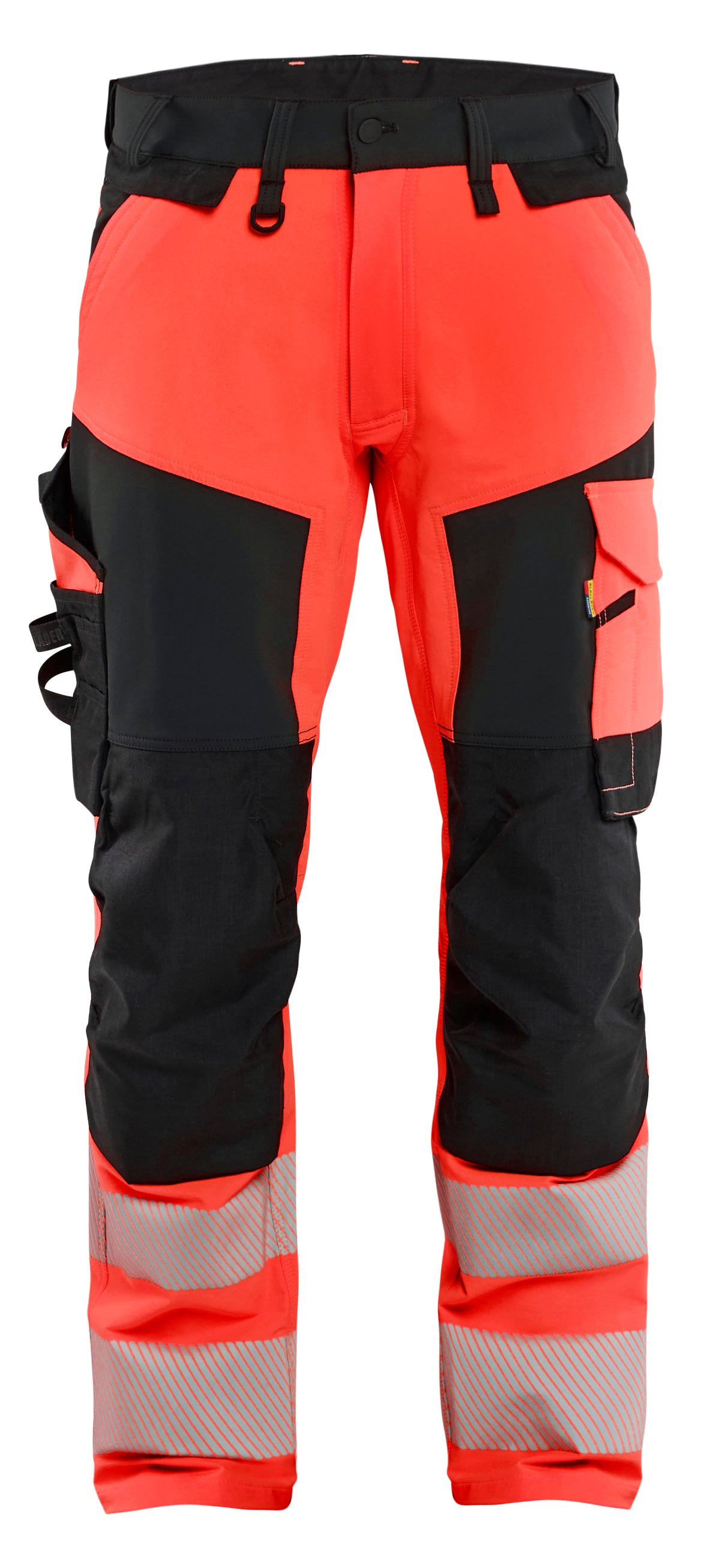 Werkbroek High-Visibility 1124 - High Vis Rood/Zwart