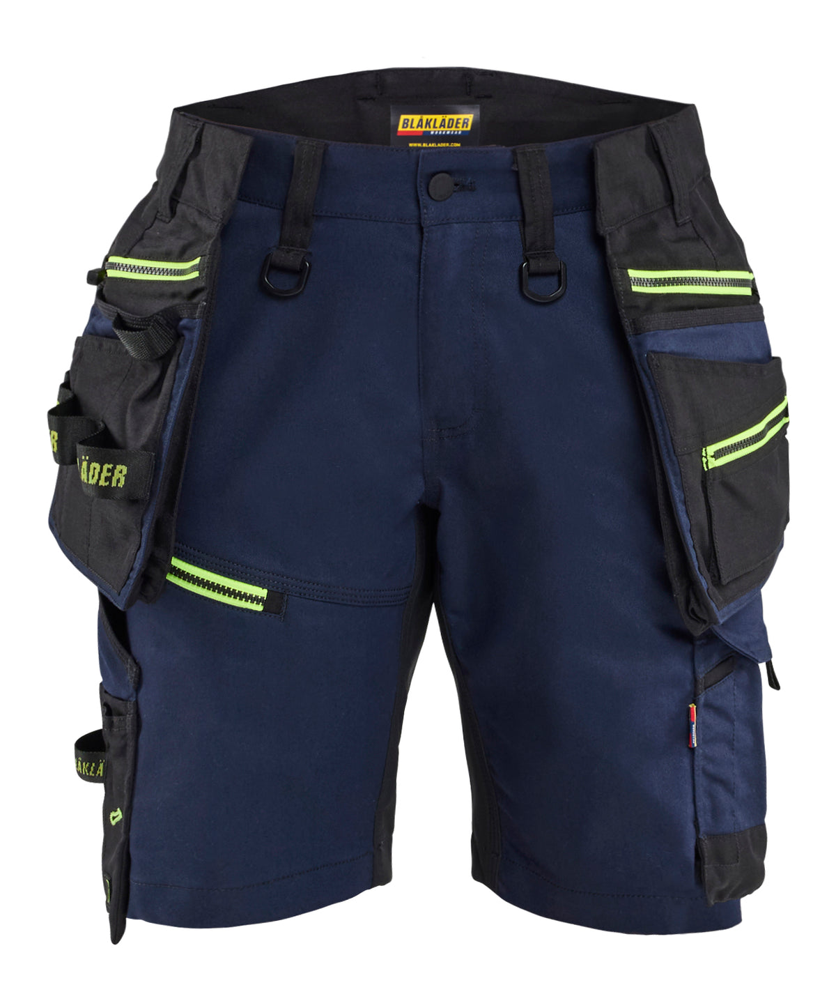 Short STRIKER Dames - Donker marineblauw/High Vis Geel