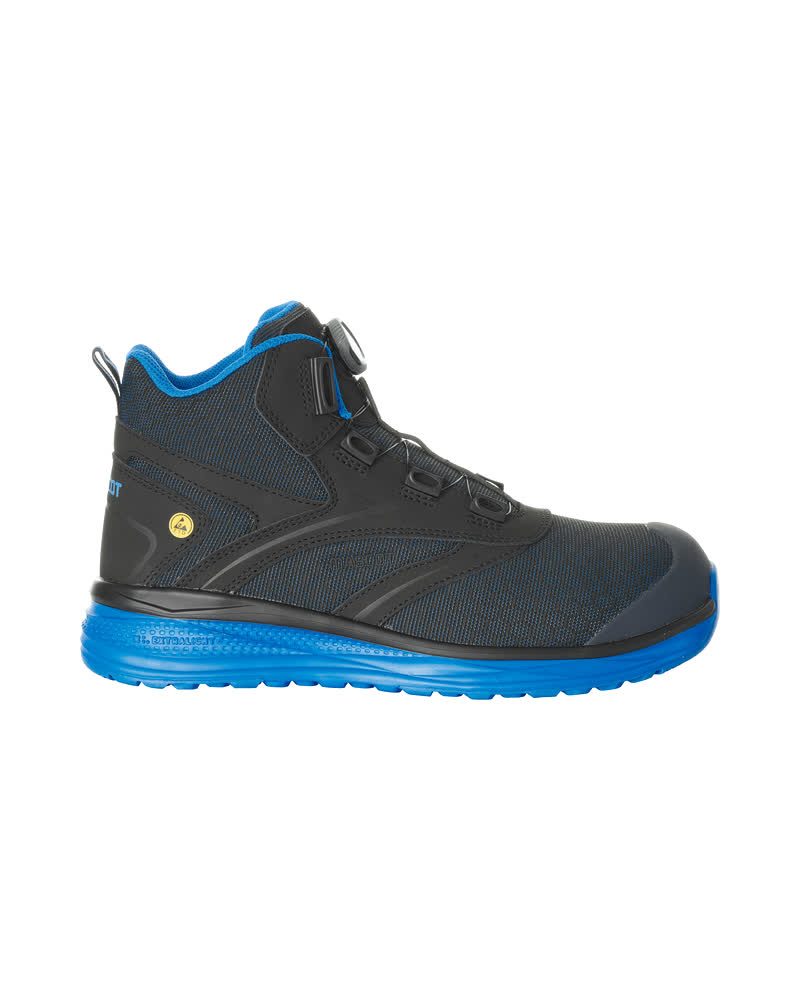 Veiligheidsschoenen hoog F0253 - 0911 - zwart/korenblauw
