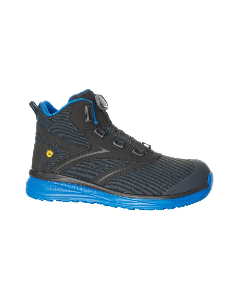 Veiligheidsschoenen hoog F0253 - 0911 - zwart/korenblauw
