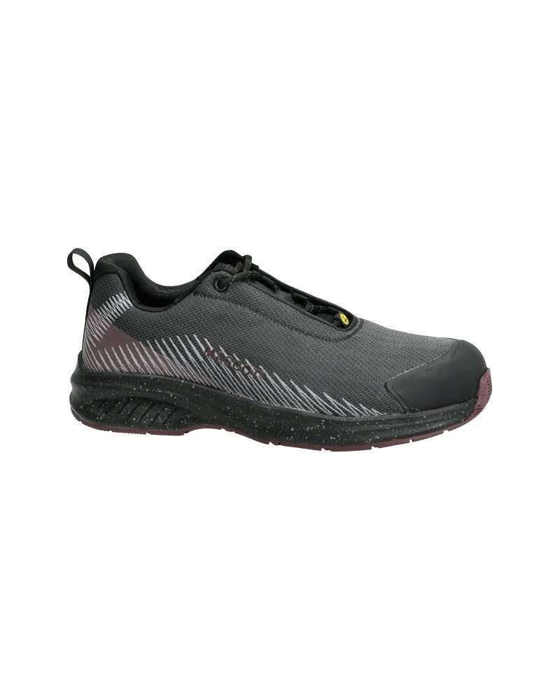 Veiligheidsschoenen laag F1600 - 8922 - steengrijs/bordeaux