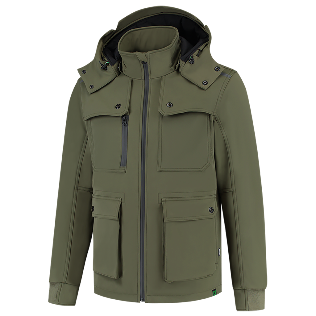 Tricorp Winter Softshell Jack Rewear 402712 Dark Olive Green Jassen Army / XS,Army / S,Army / M,Army / L,Army / XL,Army / XXL,Army / 3XL