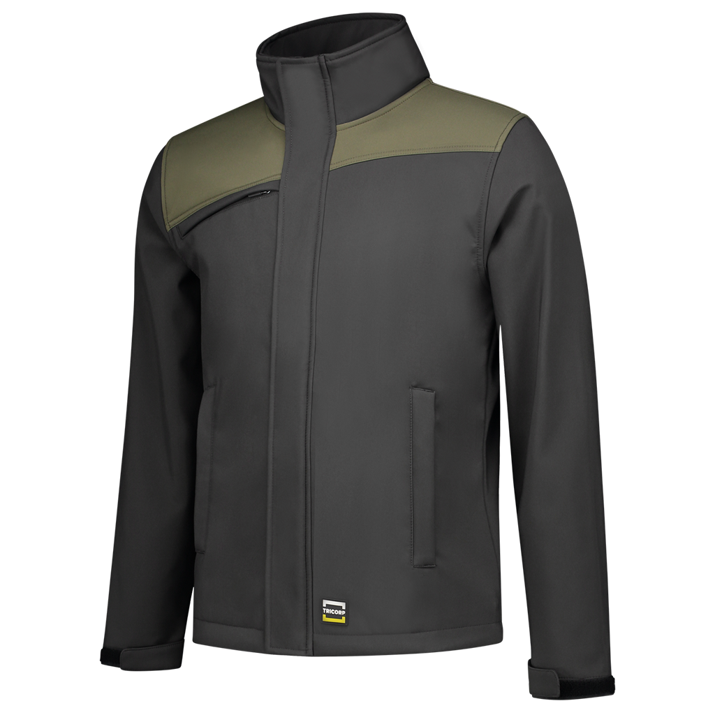 Tricorp Softshell Bicolor Naden 402021 Dark Slate Gray Jassen DarkgreyArmy / XS,DarkgreyArmy / S,DarkgreyArmy / M,DarkgreyArmy / L,DarkgreyArmy / XL,DarkgreyArmy / XXL,DarkgreyArmy / 3XL,DarkgreyArmy / 4XL