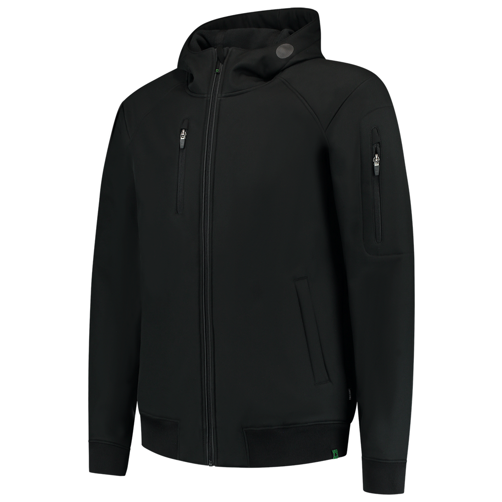 Tricorp Softshell Bomber Capuchon RE2050 402704 Black Jassen Black / XS,Black / S,Black / M,Black / L,Black / XL,Black / XXL,Black / 3XL