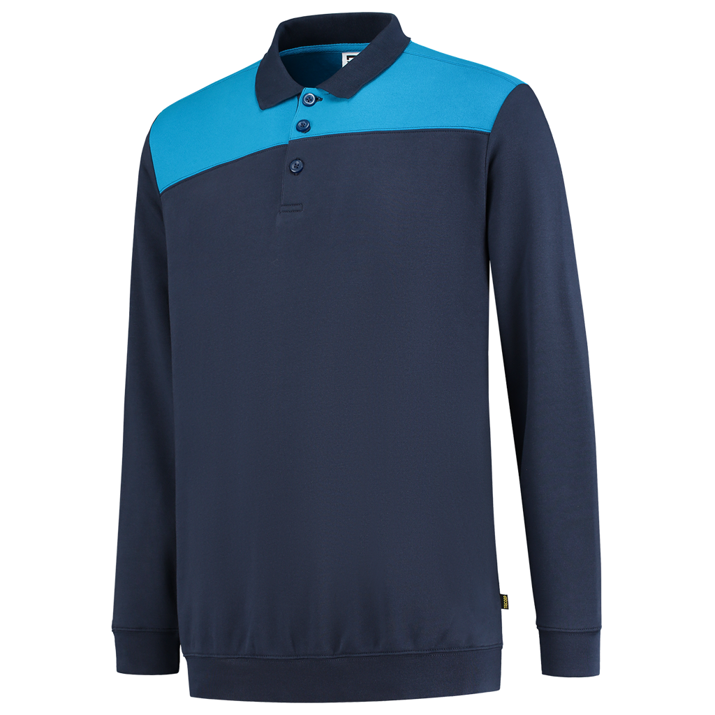 Tricorp Polosweater Bicolor Naden 302004 Dark Slate Gray Sweaters InkTurquoise / XS,InkTurquoise / S,InkTurquoise / M,InkTurquoise / L,InkTurquoise / XL,InkTurquoise / XXL,InkTurquoise / 3XL,InkTurquoise / 4XL