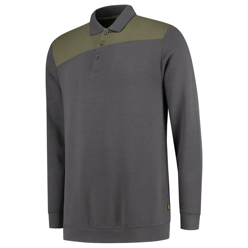 Tricorp Polosweater Bicolor Naden 302004 Dark Slate Gray Sweaters DarkgreyArmy / XS,DarkgreyArmy / S,DarkgreyArmy / M,DarkgreyArmy / L,DarkgreyArmy / XL,DarkgreyArmy / XXL,DarkgreyArmy / 3XL,DarkgreyArmy / 4XL