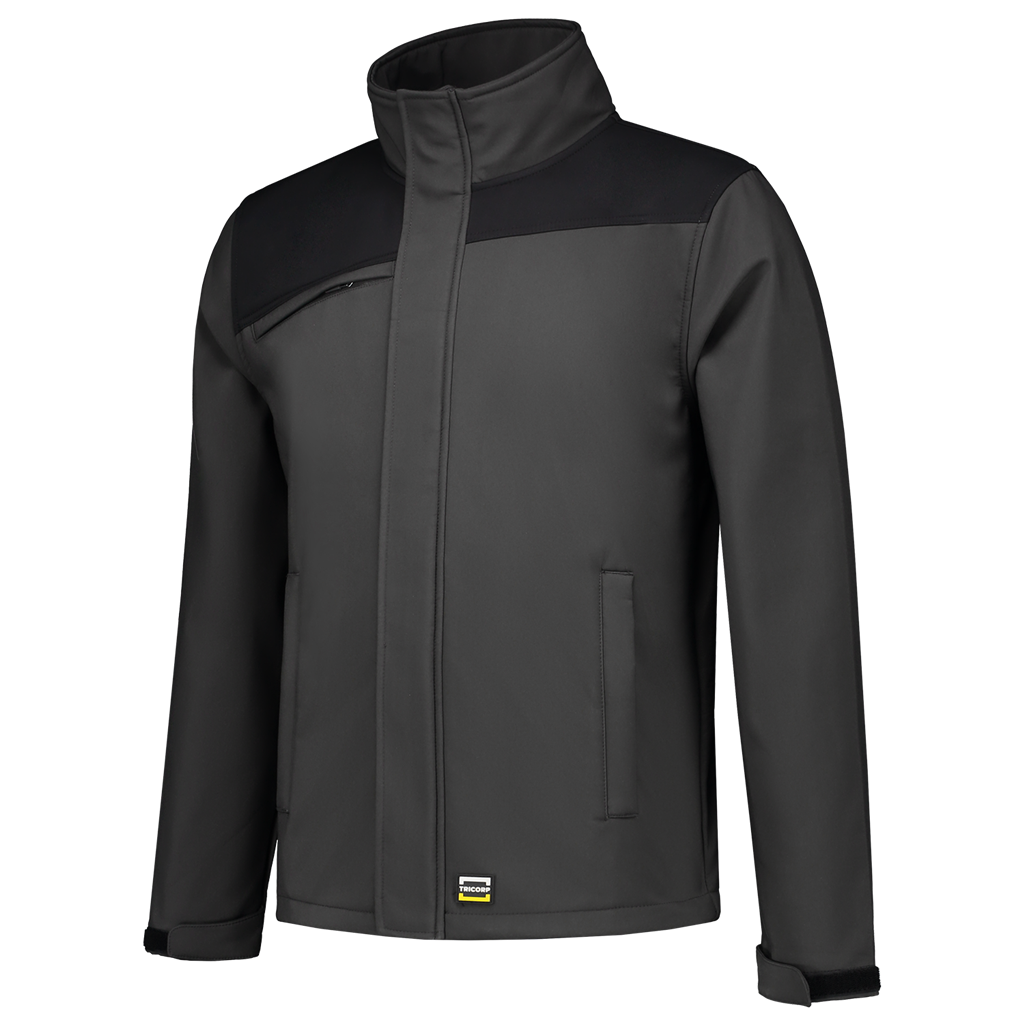 Tricorp Softshell Bicolor Naden 402021 Dark Slate Gray Jassen DarkgreyBlack / XS,DarkgreyBlack / S,DarkgreyBlack / M,DarkgreyBlack / L,DarkgreyBlack / XL,DarkgreyBlack / XXL,DarkgreyBlack / 3XL,DarkgreyBlack / 4XL