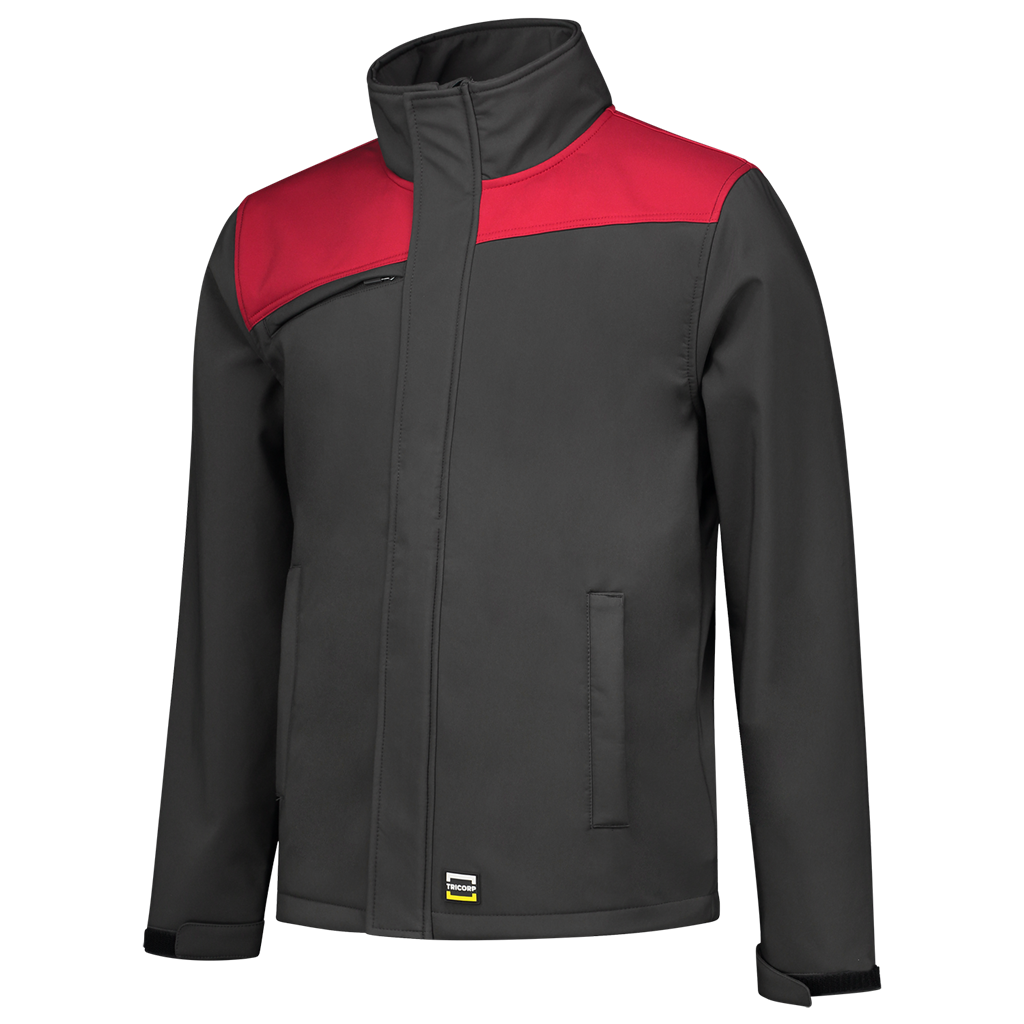 Tricorp Softshell Bicolor Naden 402021 Dark Slate Gray Jassen DarkgreyRed / XS,DarkgreyRed / S,DarkgreyRed / M,DarkgreyRed / L,DarkgreyRed / XL,DarkgreyRed / XXL,DarkgreyRed / 3XL,DarkgreyRed / 4XL