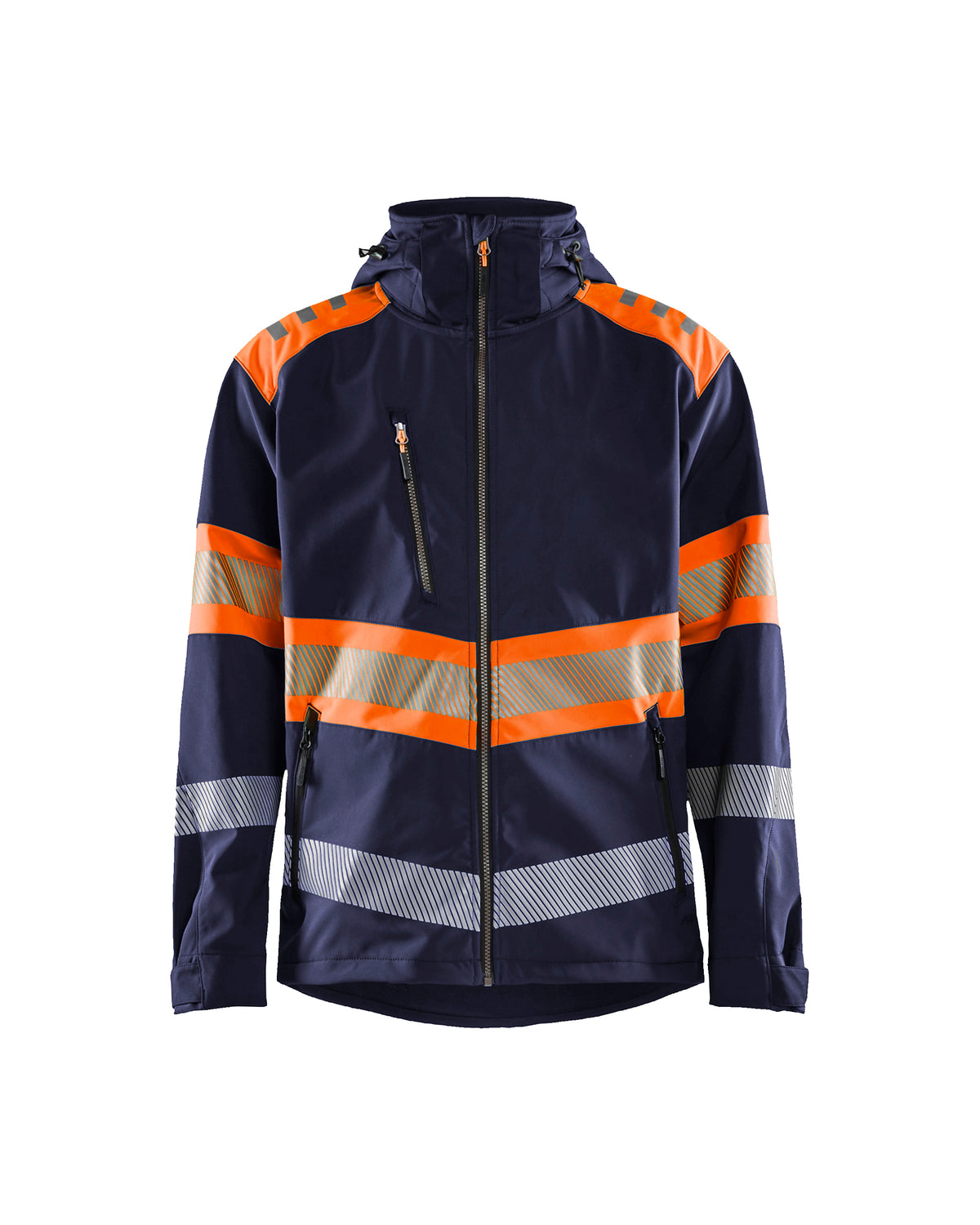 Softshell Jack High-Visibility 4494 - Marineblauw/Oranje