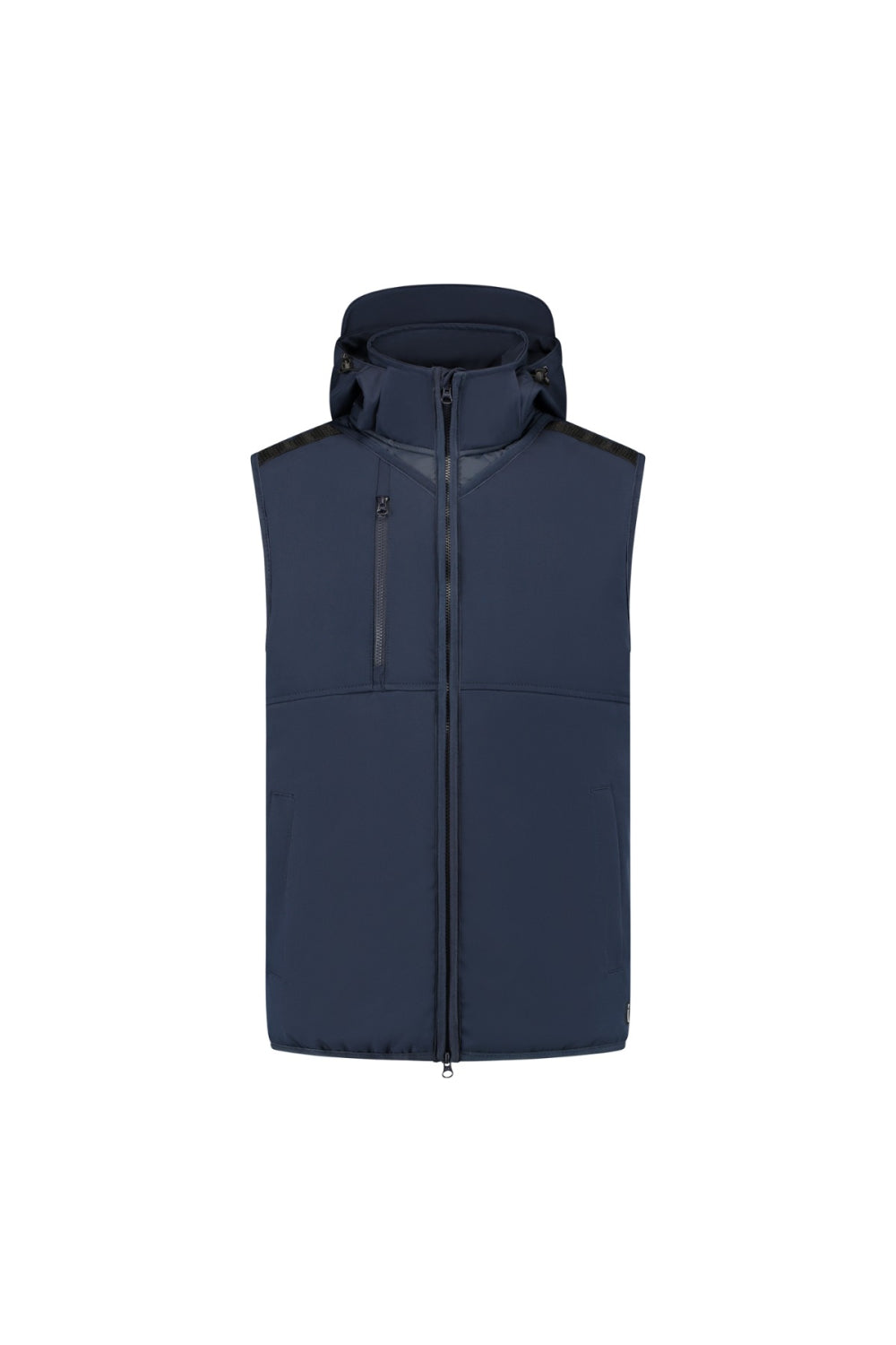 Gevoerde bodywarmer met capuchon Barton - Donkerblauw