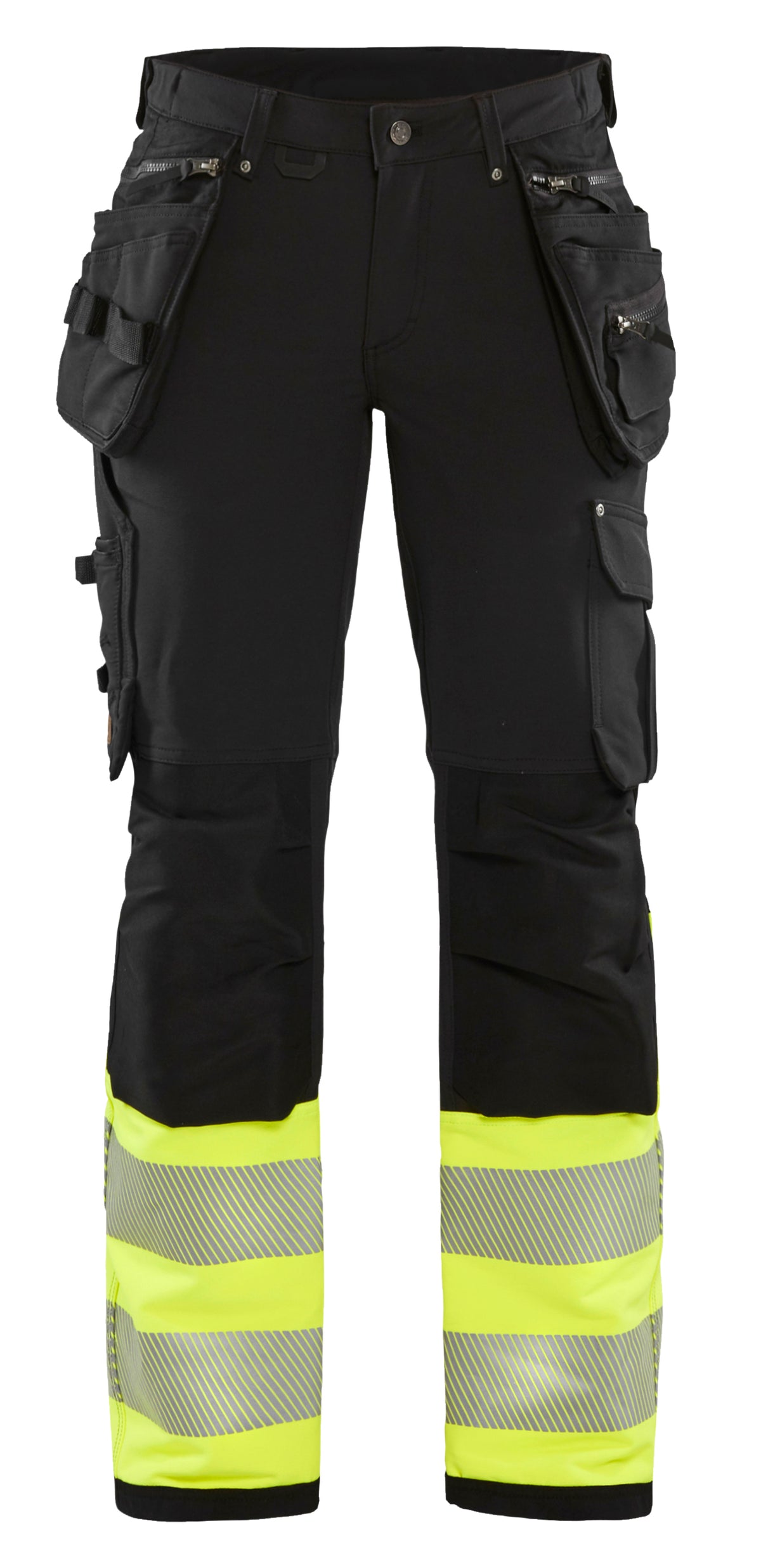 High-Visibility Werkbroek Dames 7193 - Zwart/High Vis Geel