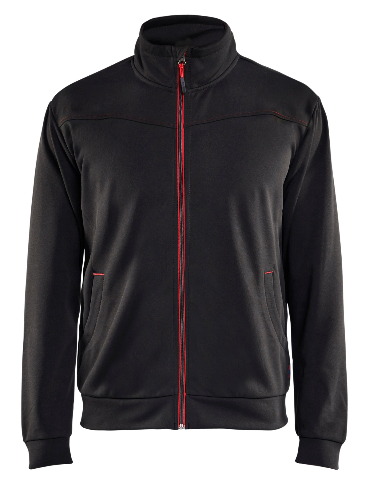 Sweatshirt met rits 3362 - Zwart/Rood