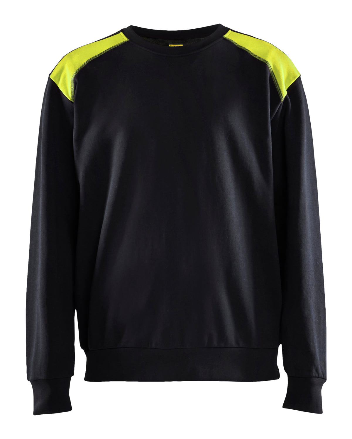 Sweatshirt 3580 - Zwart/High Vis Geel