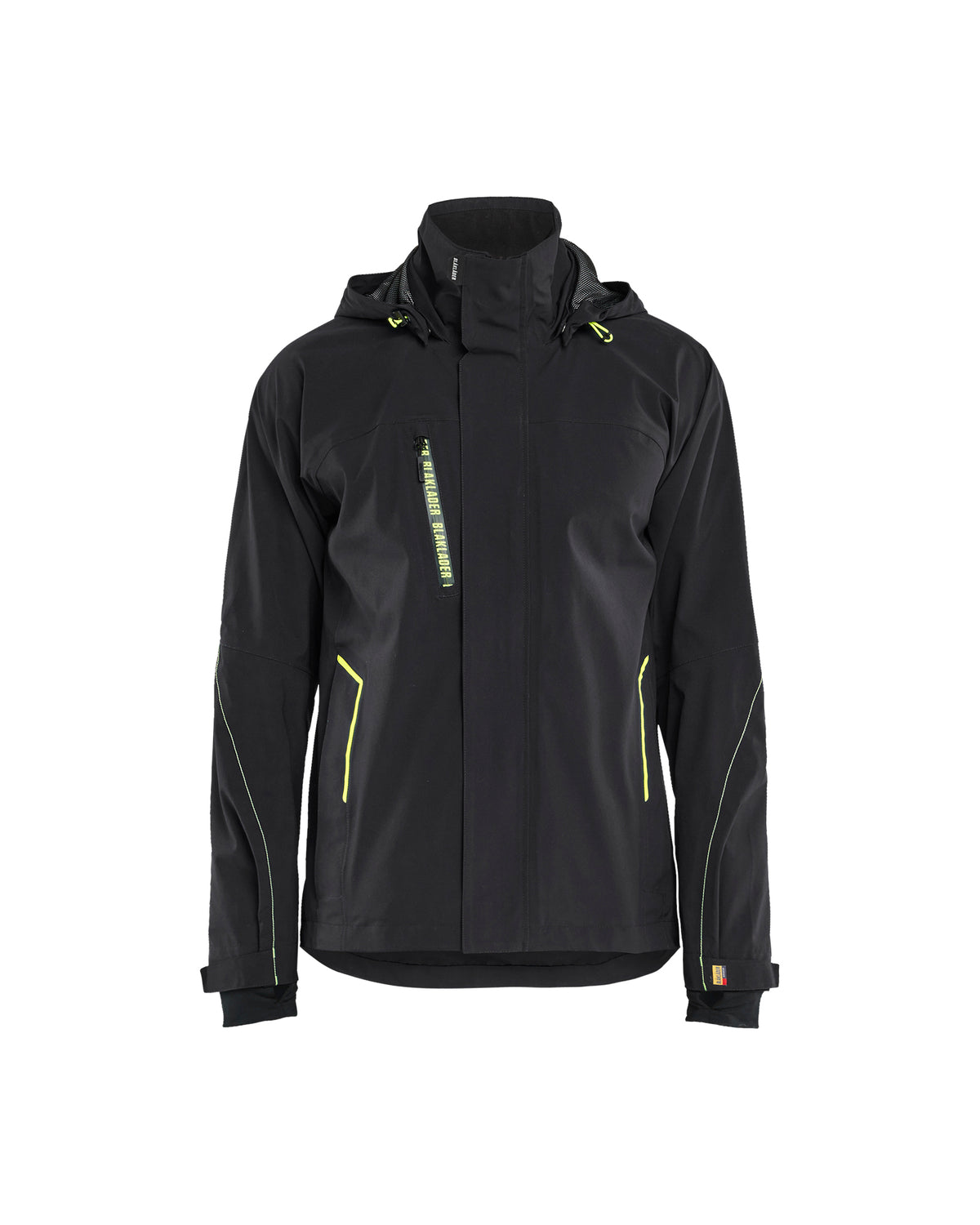 Shell Jack Stretch 4483 - Zwart/High Vis Geel