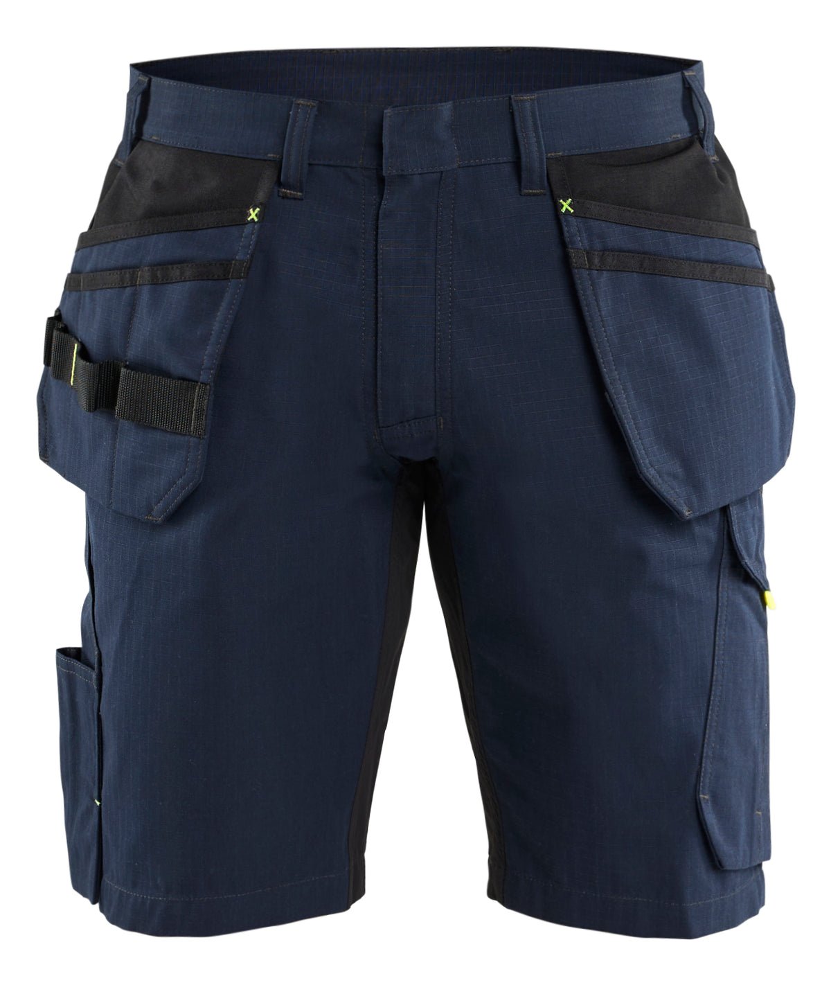 Service short 1494 - Donker marineblauw/High Vis Geel