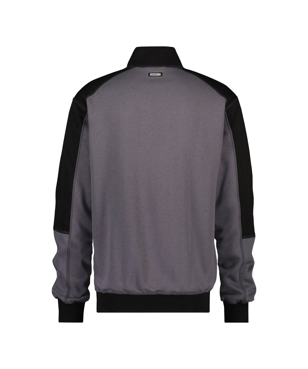 Sweater Basiel - Cementgrijs/Zwart