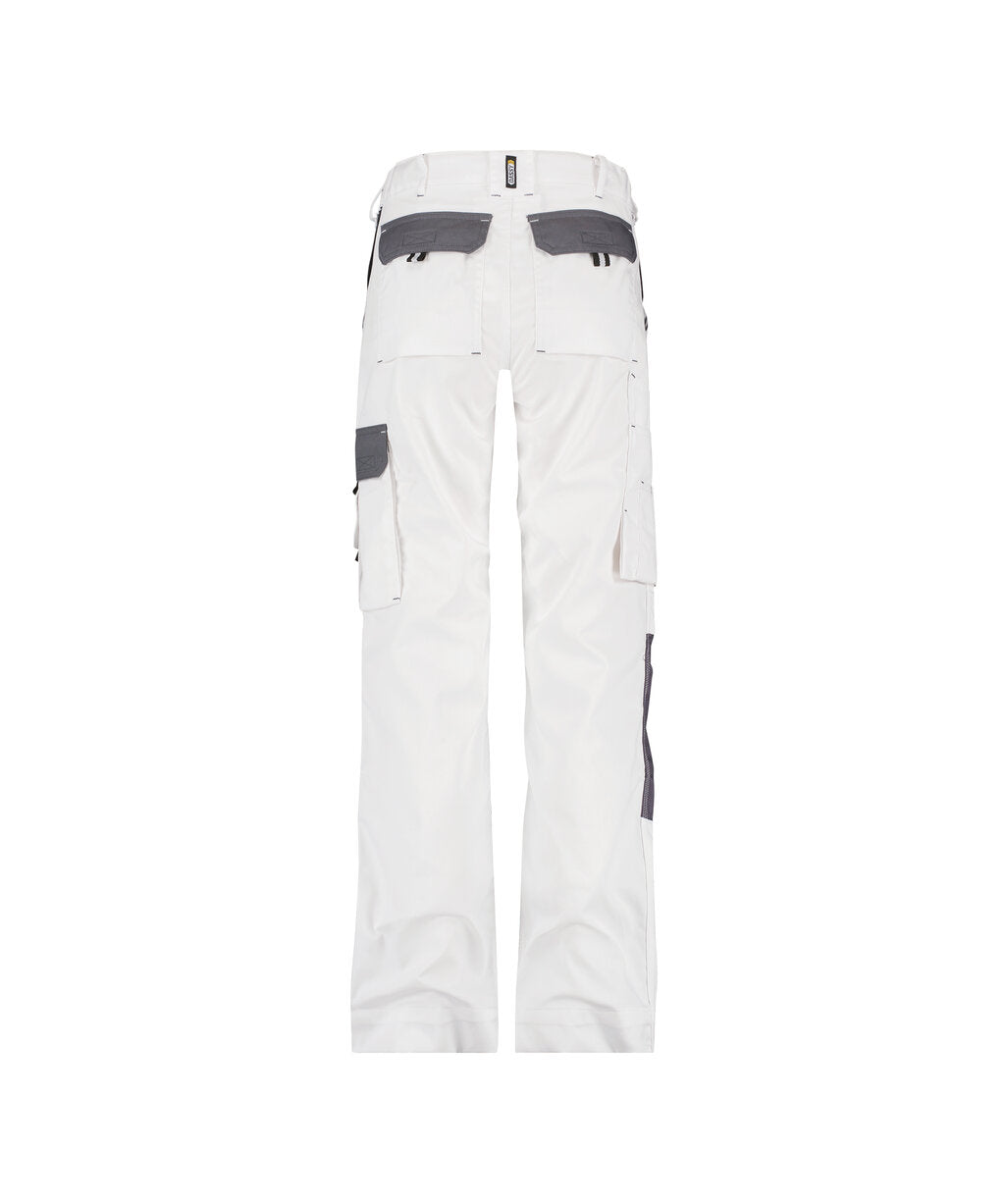 Werkbroek Boston Dames - Wit/Cementgrijs
