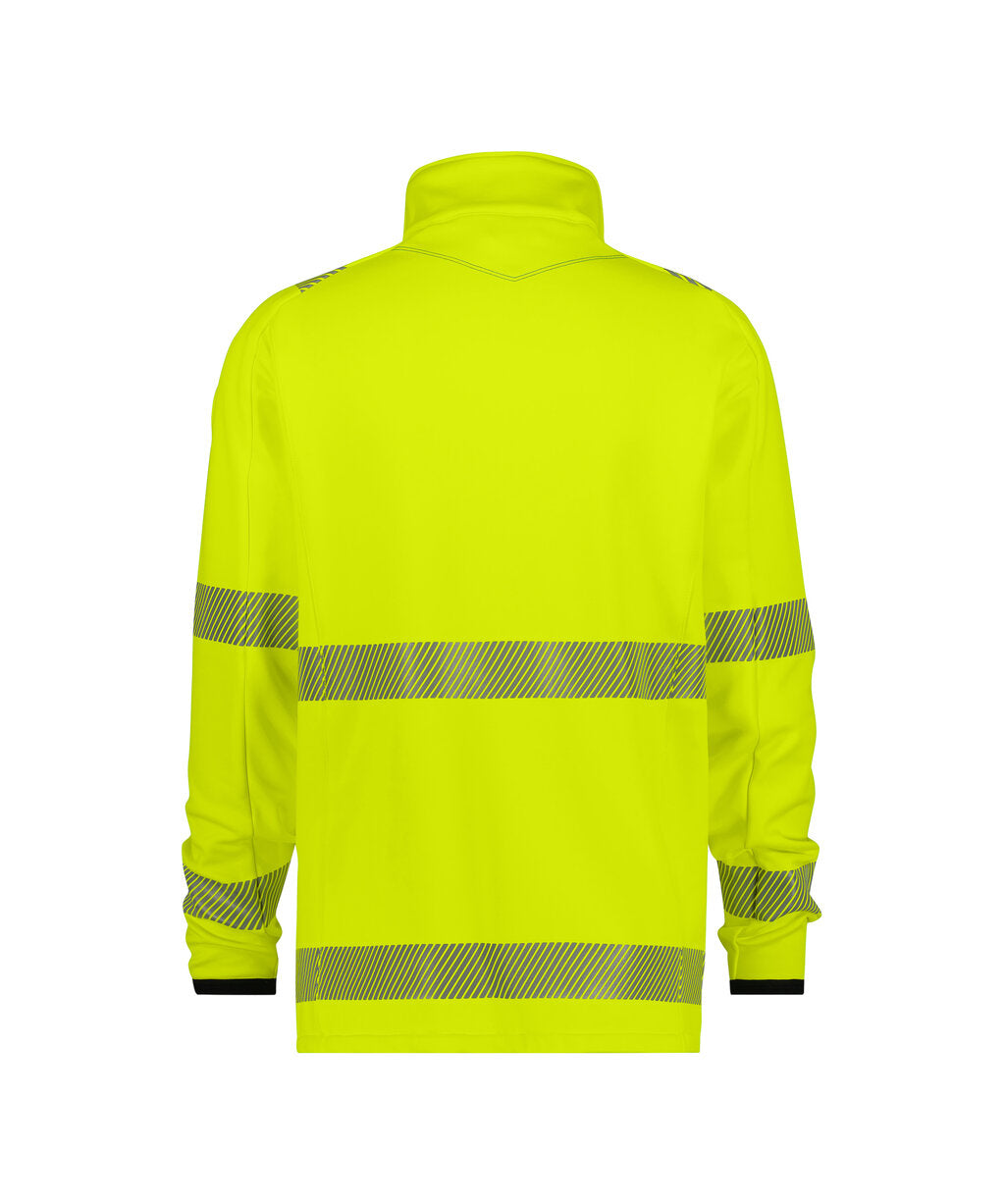 High-Visibility Midlayerjacket Camden - Fluogeel/Cementgrijs