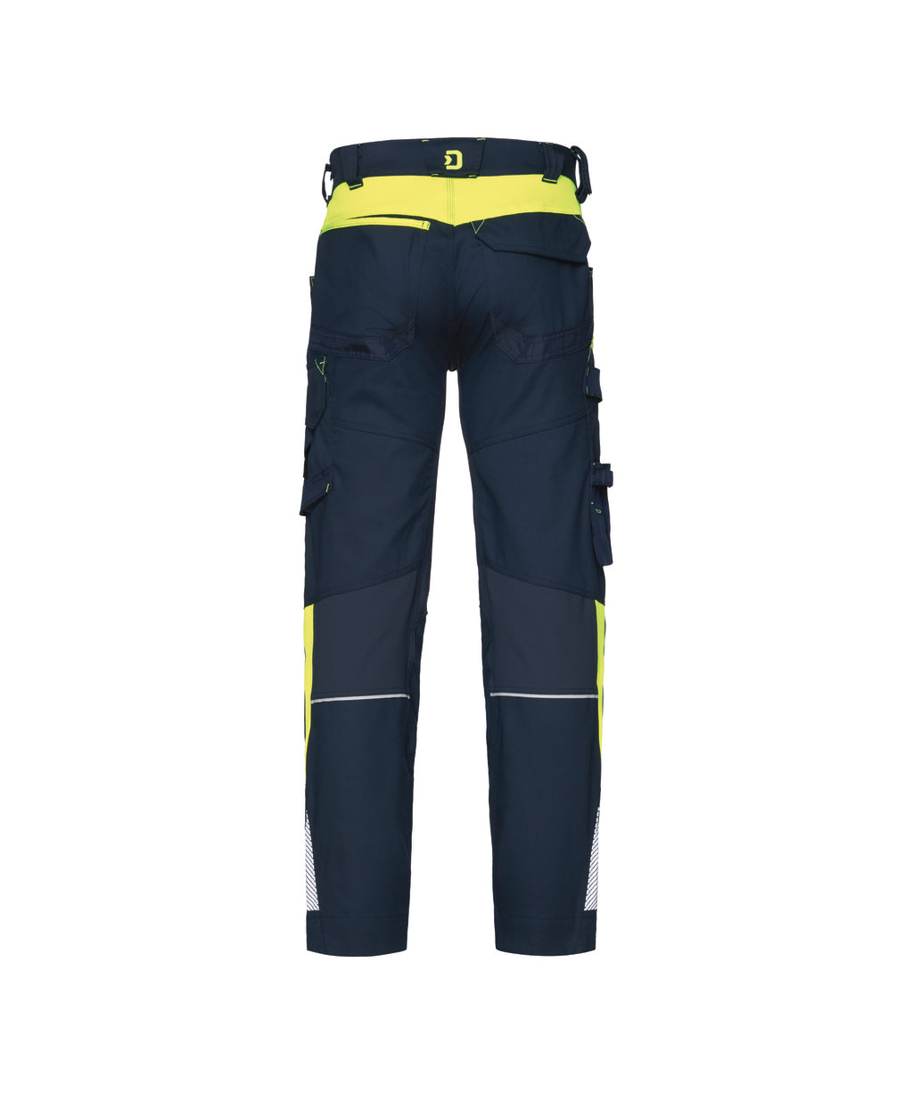 Werkbroek Canton - Nachtblauw/Fluogeel