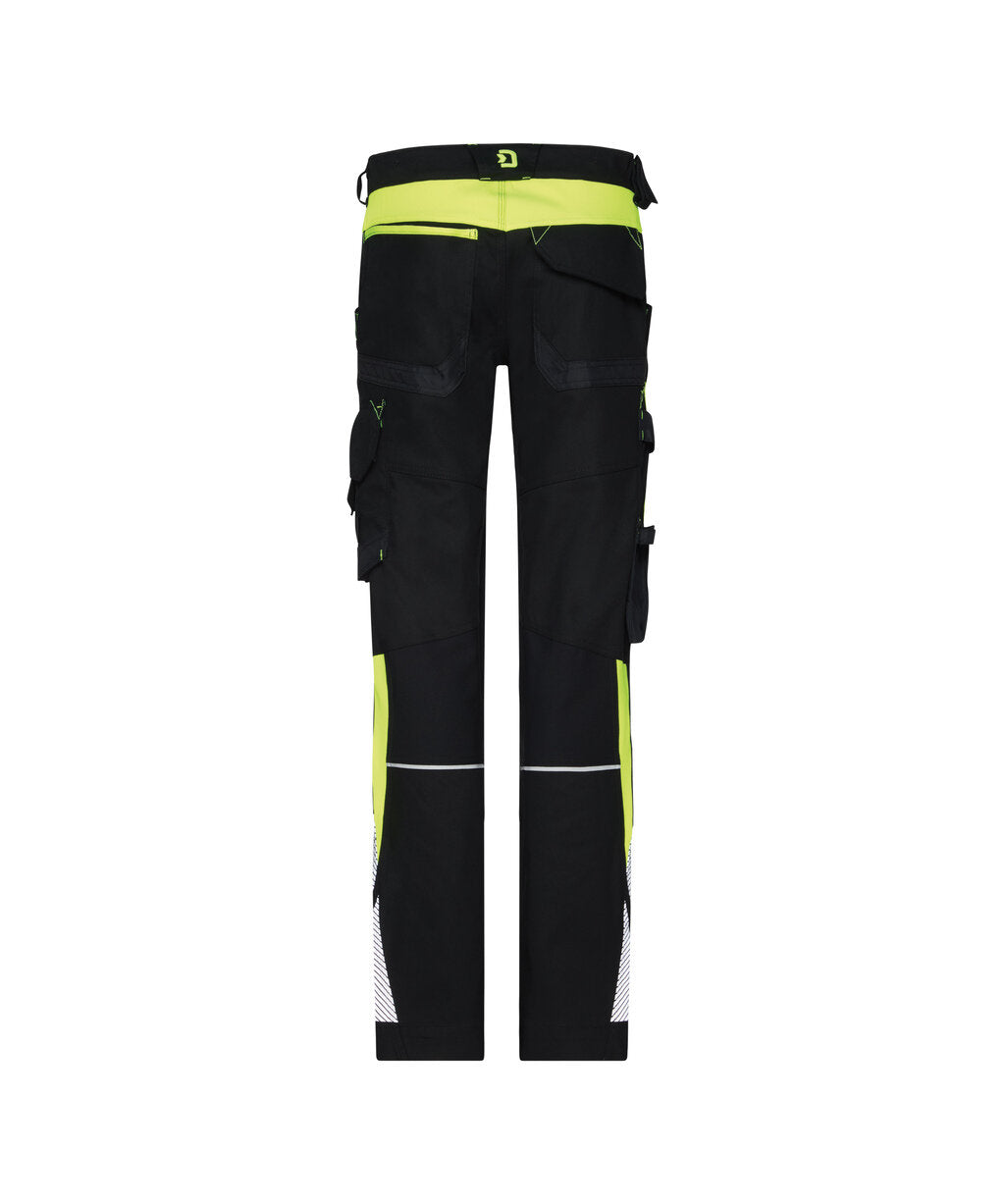 Werkbroek Canton Dames - Zwart/Fluogeel