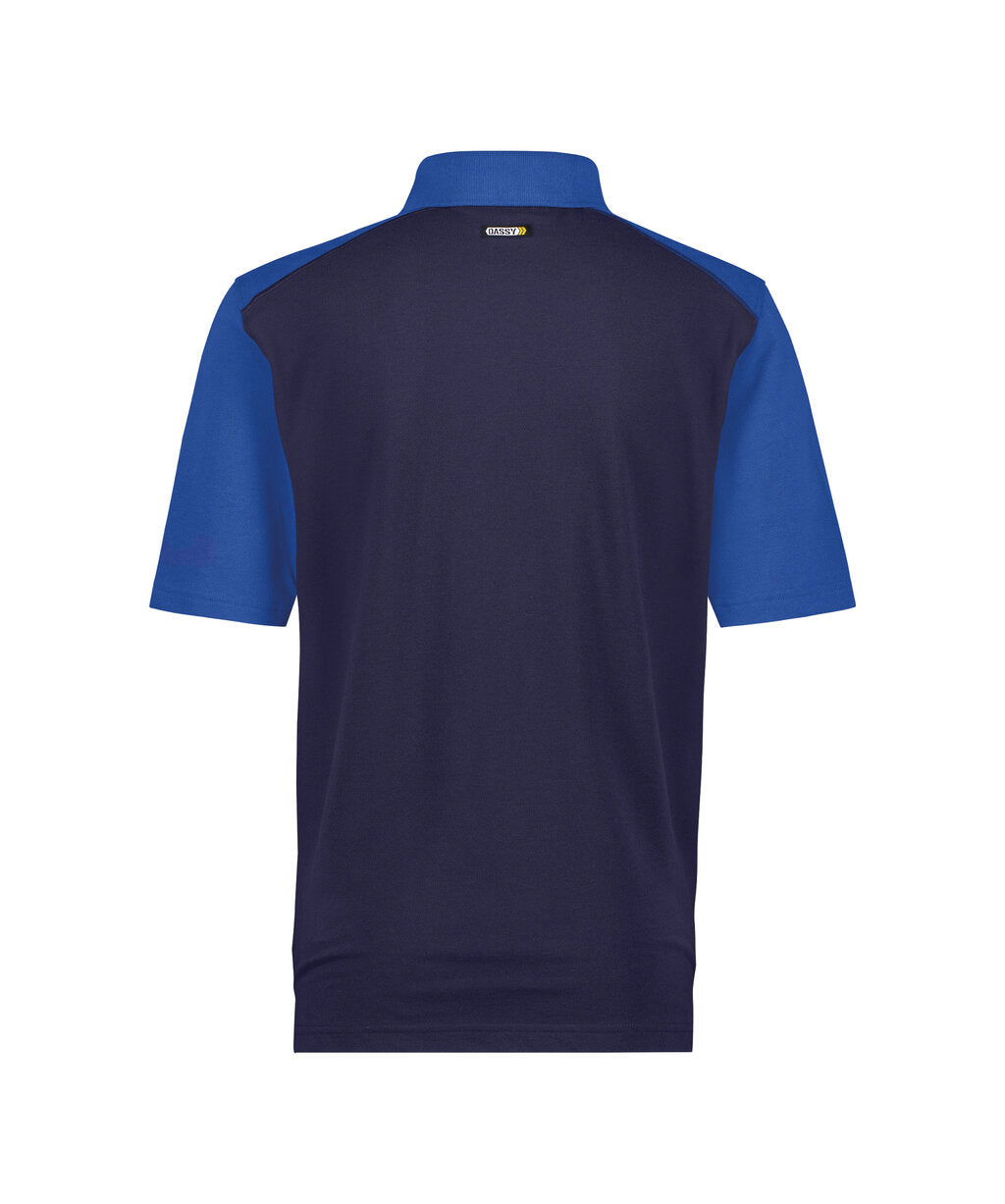 Poloshirt Cesar - Marineblauw/Korenblauw