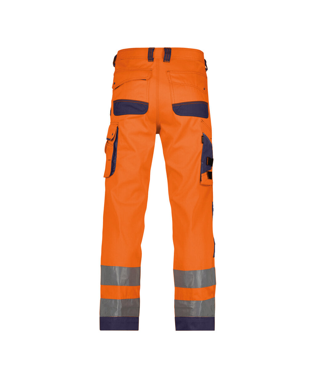 High-Visibility Broek Chicago - Fluo-Oranje/Marineblauw