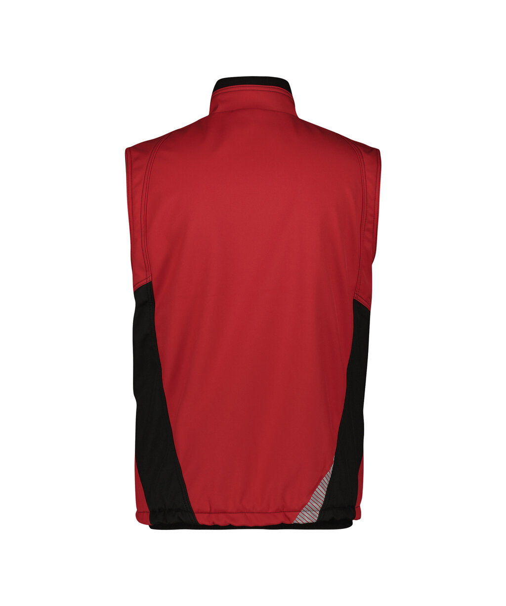 Softshell bodywarmer Fusion - Rood/Zwart