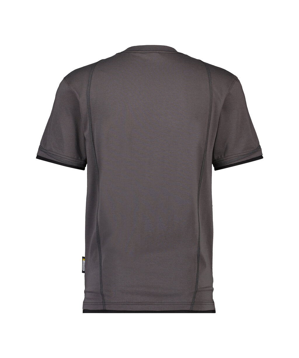T-shirt Kinetic - Antracietgrijs/Zwart