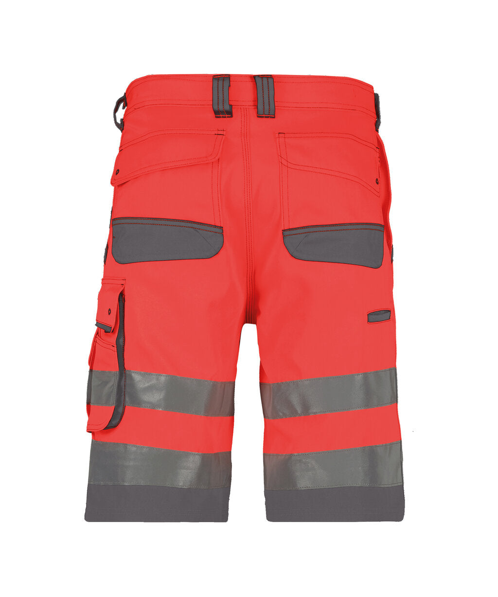 High-Visibility Short Lucca - Fluorood/Cementgrijs