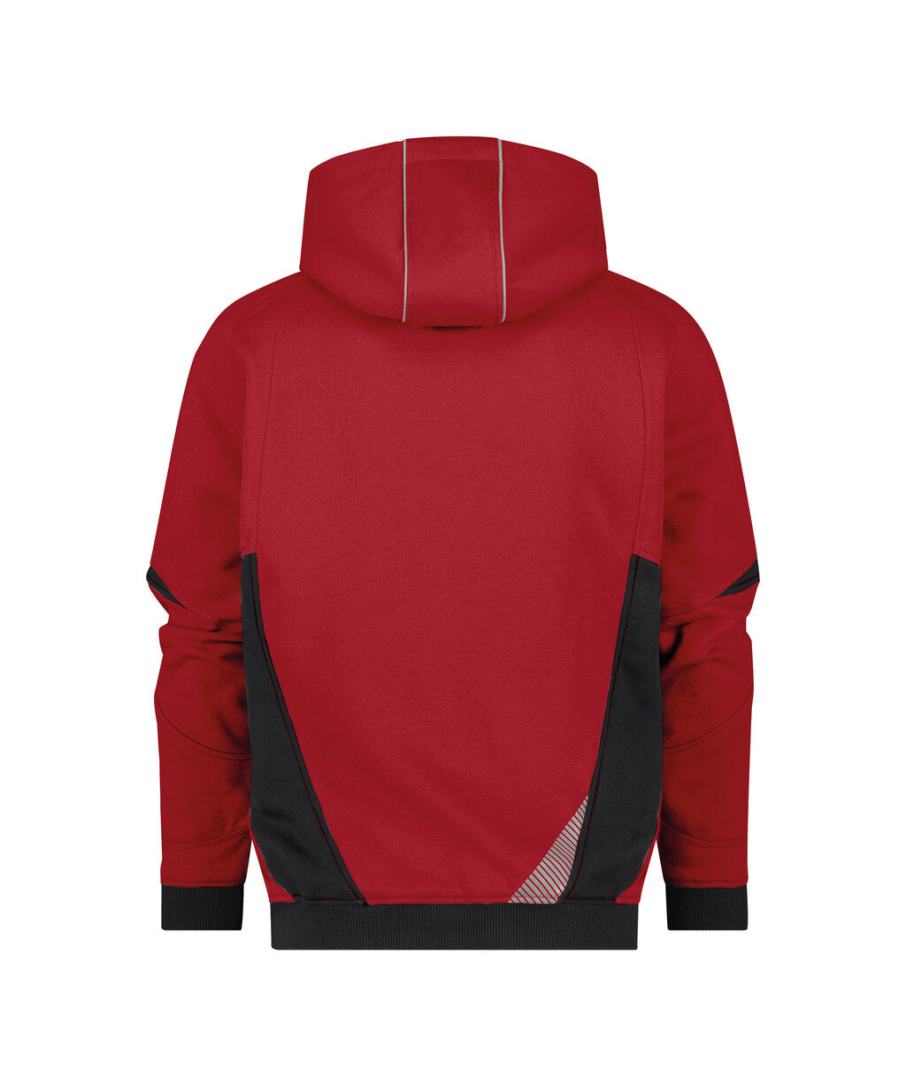 Hoodie Lunax - Rood/Zwart