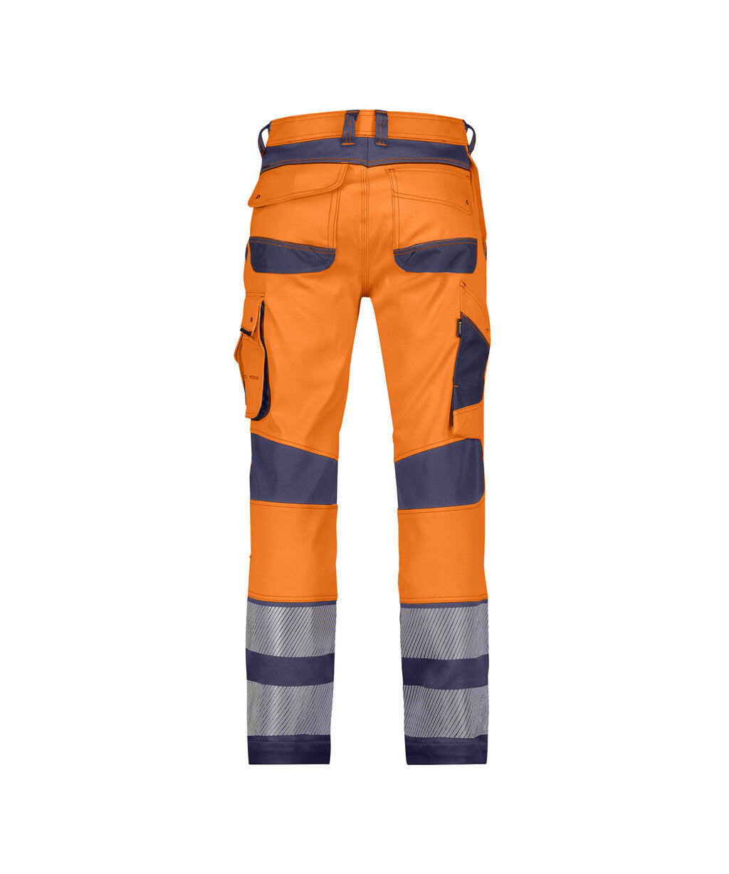 High-Visibility Werkbroek Minnesota - Fluo-Oranje/Marineblauw