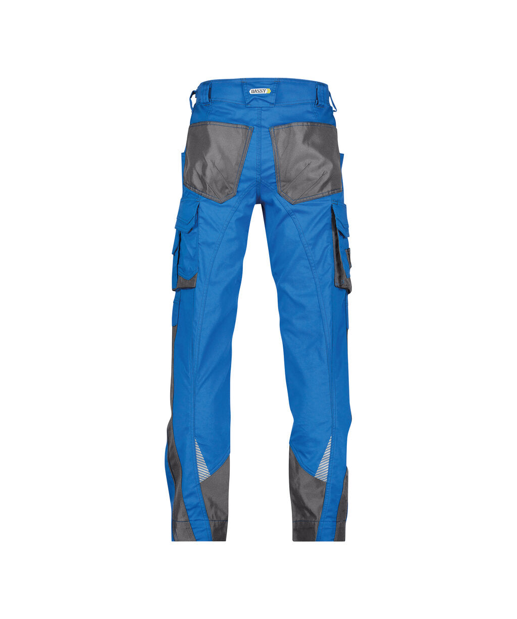 Werkbroek met kniezakken Nova - Azuurblauw/Antracietgrijs