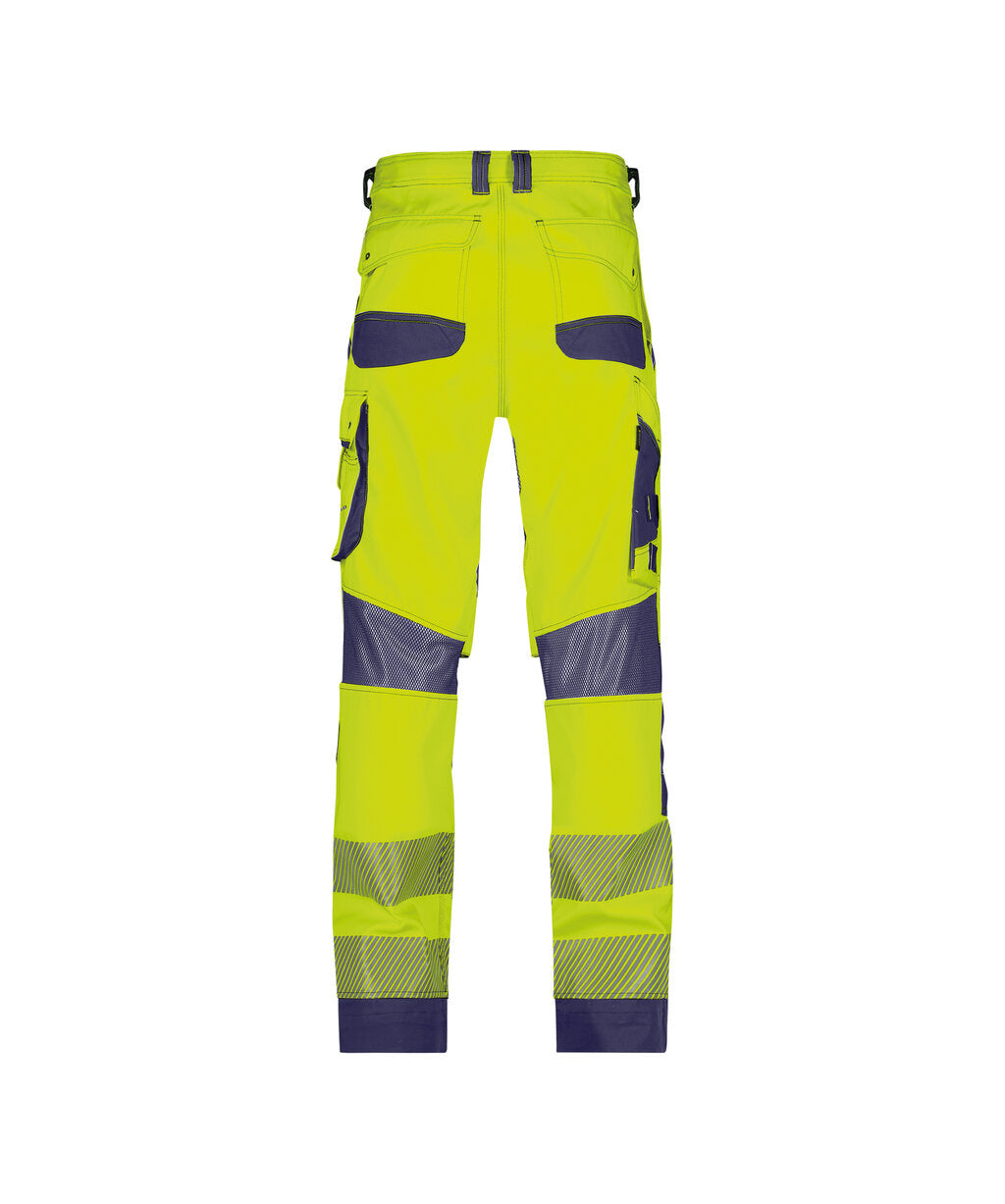High-Visibility Broek Odessa - Fluogeel/Marineblauw