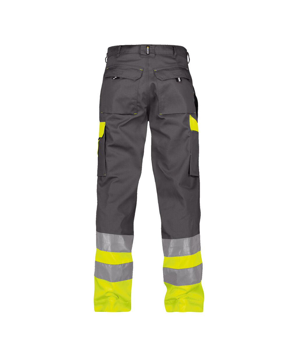 High-Visibility Werkbroek Omaha - Cementgrijs/Fluogeel